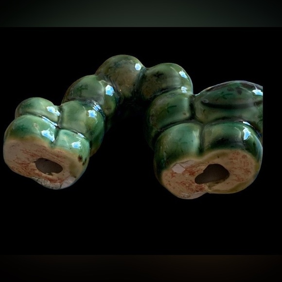 Green Vintage Ceramic Caterpillar Wiggly Worm - Picture 6 of 6